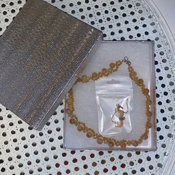 (3 for $30) Beaded Necklace & Earrings 💛 - Picture 3 of 7